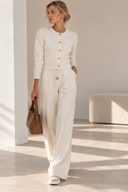 Cream Knit Σετ