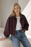 Δαμασκηνί cotton zip jacket