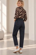 Μπλε boyfriend fit τζιν