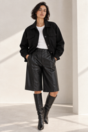 EIGHTY2 Μαύρο jacket με HOPE μπουκλέ λεπτομέρεια