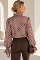 Σάπιο Μήλο Sheer Dot Blouse