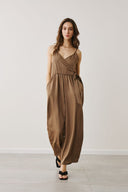 FIGARO Πούρου wrap wide leg ολόσωμη φόρμα