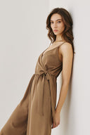 FIGARO Πούρου wrap wide leg ολόσωμη φόρμα
