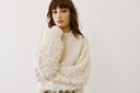 FIGARO Εκρού cable knit πλεκτό