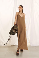 EIGHTY2 Πούρου open back maxi φόρεμα