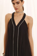 EIGHTY2 Μαύρο elegant maxi φόρεμα