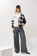EIGHTY2 Γκρι wide leg lyocell pants