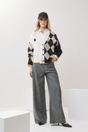 EIGHTY2 Γκρι wide leg lyocell pants