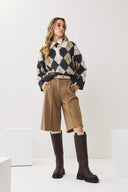FIGARO Camel βερμούδα tailored