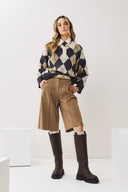 FIGARO Camel βερμούδα tailored