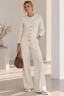 Cream Knit Σετ