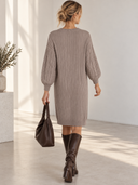 Πούρου cable knit φόρεμα
