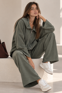 Χακί Casual Σετ