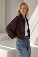 Δαμασκηνί cotton zip jacket