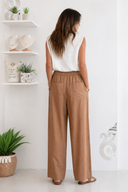 FIGARO Ταμπά linen relaxed fit παντελόνα
