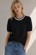 Μαύρο crystal neck πλεκτό