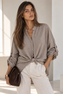Stone relaxed fit shirt