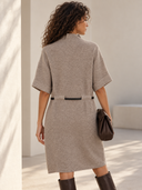 Πούρου  fitted knit φόρεμα με ζώνη