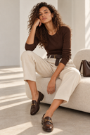 Μπεζ relaxed fit παντελόνι