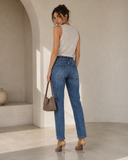 Μπλε boyfriend relaxed  fit τζιν