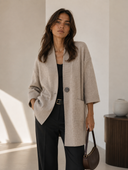 Πούρου lurex detail knit cardigan