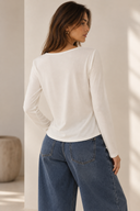 Off White cowl neck μπλούζα