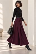 Δαμασκηνί maxi pleated φούστα