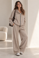 Μπεζ Casual Σετ