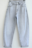 Ανοιχτό μπλε balloon fit denim jeans με στρας