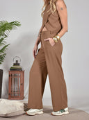 FIGARO Ταμπά wide leg παντελόνα