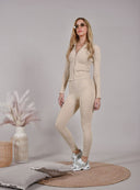Cream slim fit σετ