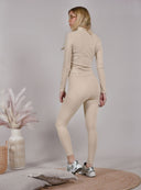 Cream slim fit σετ