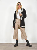 FIGARO μπεζ leather look crop παντελόνι
