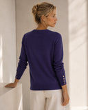 Μπλε Μαρέν knit button cardigan