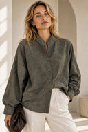 Χακί Alcantara Oversized Shirt