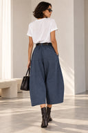 Μπλε balloon loose fit παντελόνι