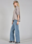 Πούρου oversized knit μπλούζα