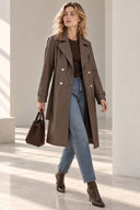 Πούρου δερματίνη trench coat