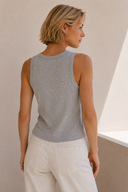 Γκρι basic ribbed top