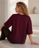 Δαμασκηνί oversized 3/4 top
