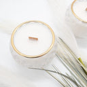 Λευκό αρωματικό κερί σόγιας με jasmine mini
