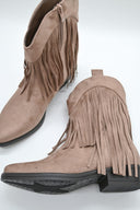 Πούρου suede western μποτάκια