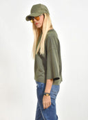 Χακί oversized 3/4 top