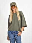 Χακί oversized 3/4 top