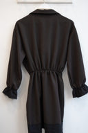 Καφέ lace mini φόρεμα