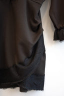 Καφέ lace mini φόρεμα