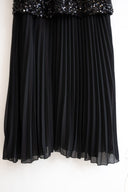 Μαύρο sequin maxi φόρεμα
