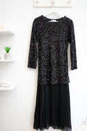 Μαύρο sequin maxi φόρεμα
