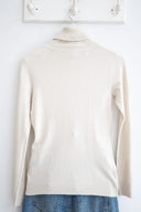 Μπεζ turtleneck basic πλεκτό