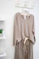 Πούρου V-neck soft touch μπλούζα